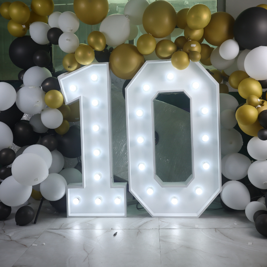 "10" - Marquee Number