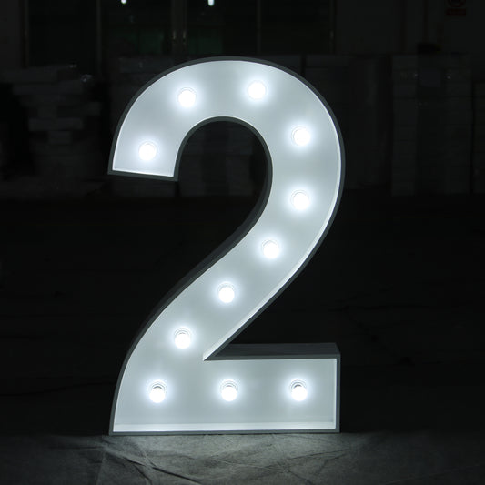 "2" - Marquee Number