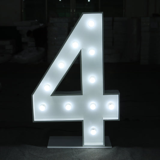 "4" - Marquee Number