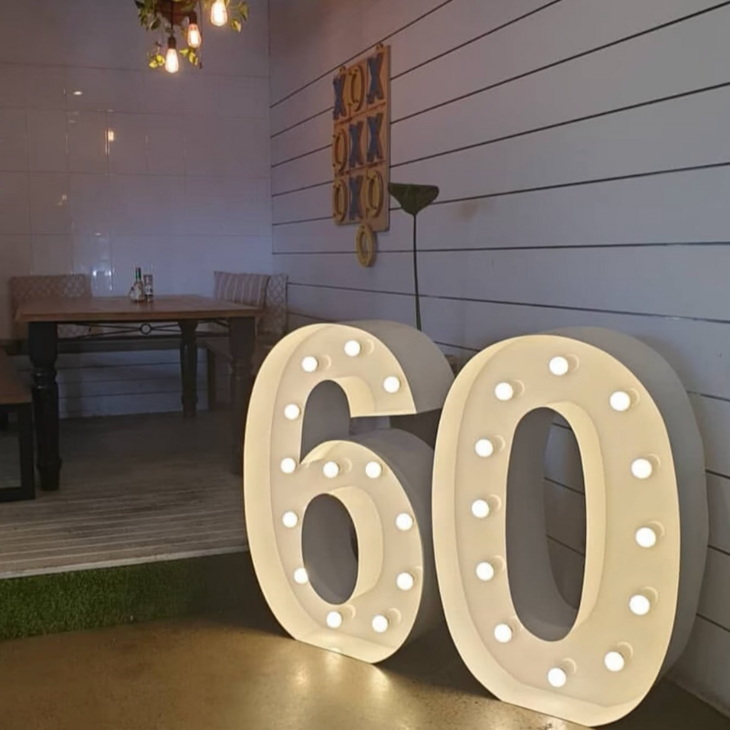 60th birthday - Marquee Number
