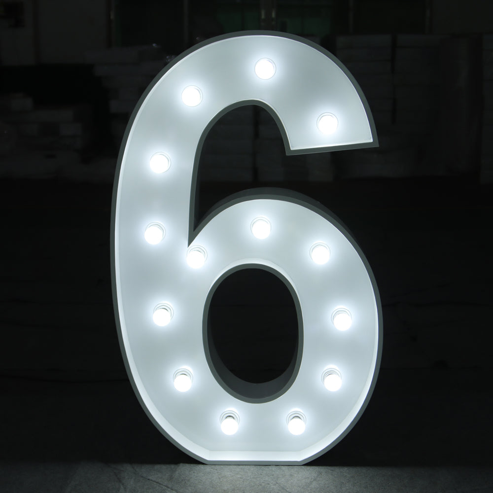 "6" - Marquee Number