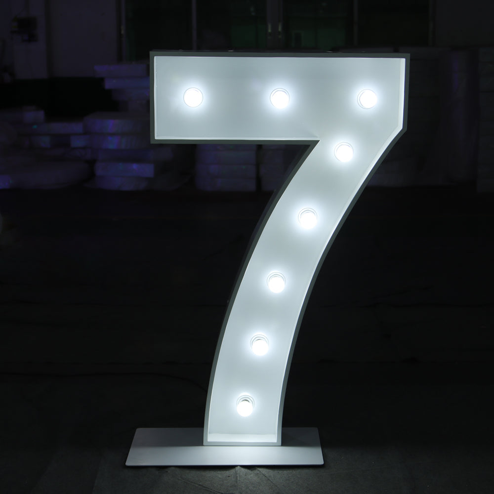 "7" - Marquee Number
