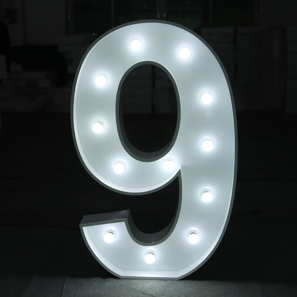 "9" - Marquee Number
