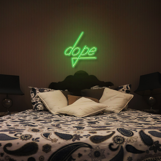 "Dope" Neon Sign