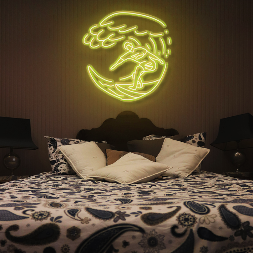 "Surfing" LED Neon Sign