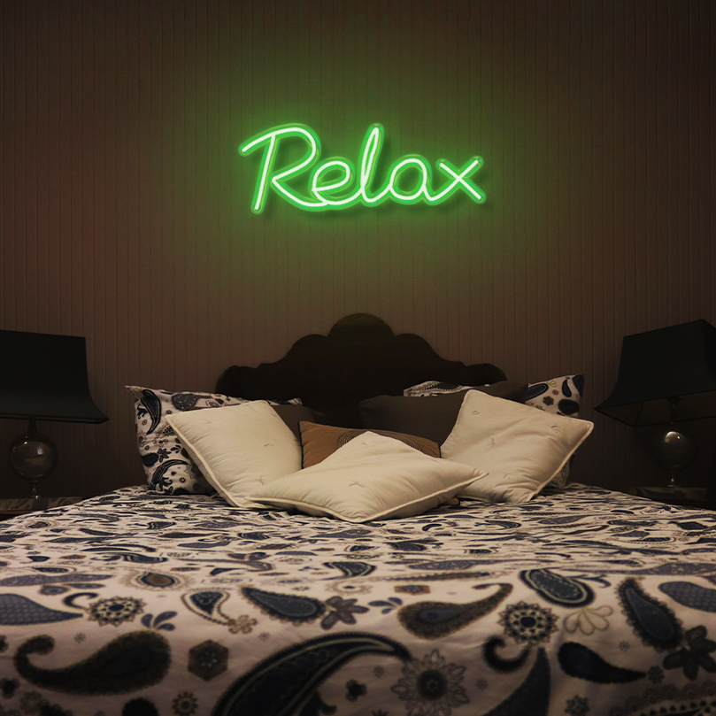 "Relax" LED Neon Sign