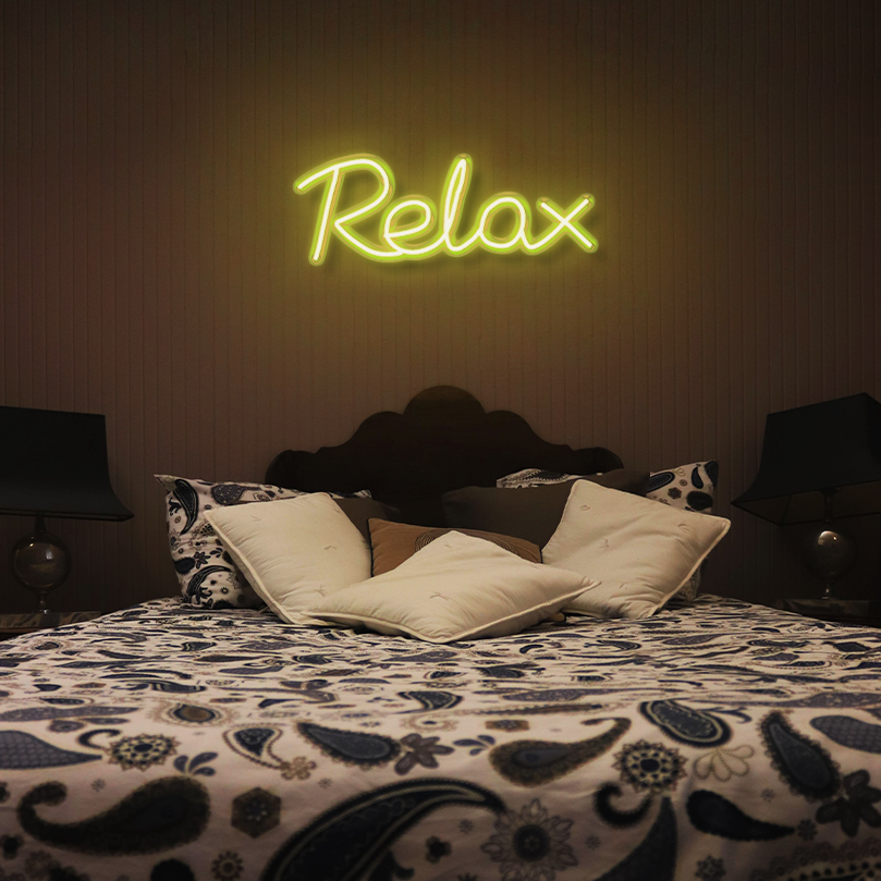 "Relax" LED Neon Sign