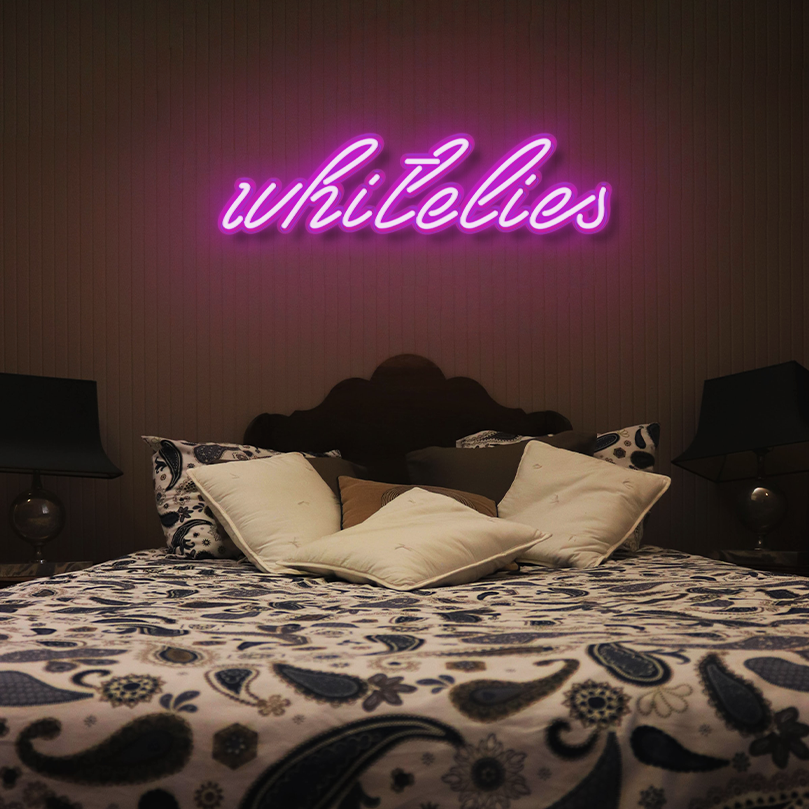 "White Lies" LED Neon Sign