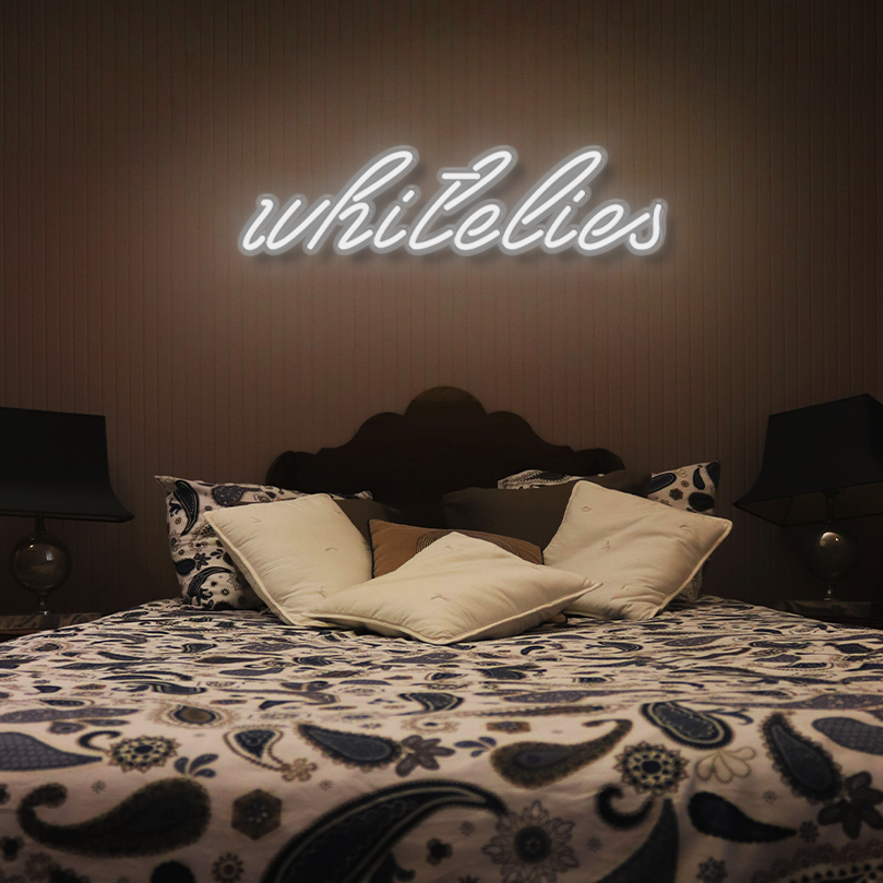 "White Lies" LED Neon Sign