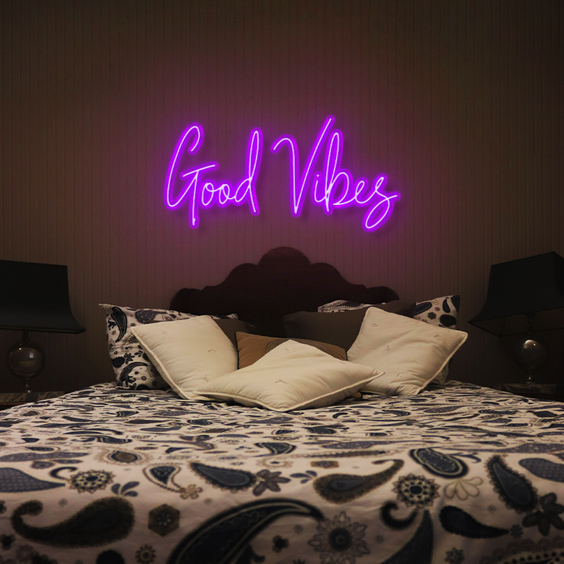"Good Vibes" LED Neon Sign