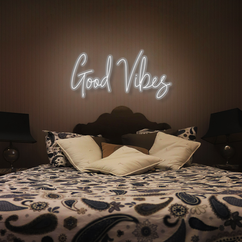 "Good Vibes" LED Neon Sign