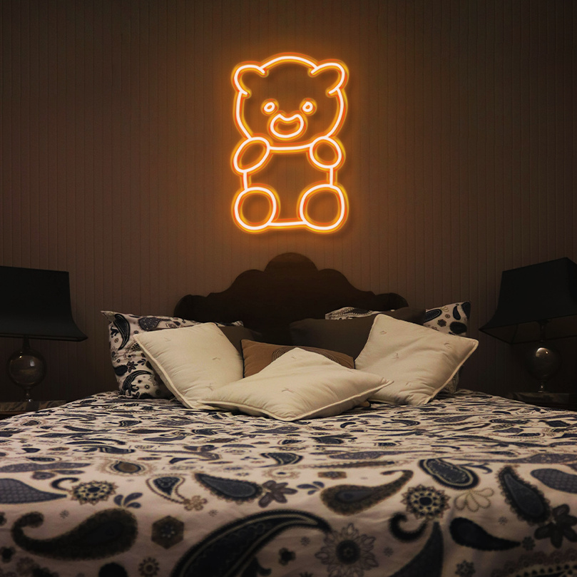 "Teddy Bear" LED Neon Sign