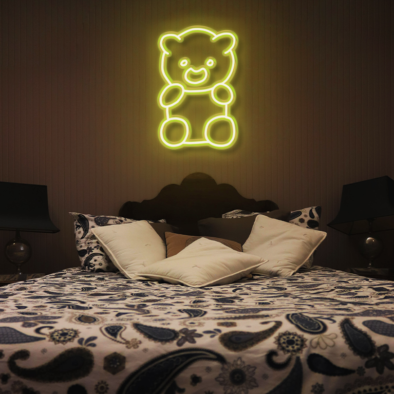"Teddy Bear" LED Neon Sign