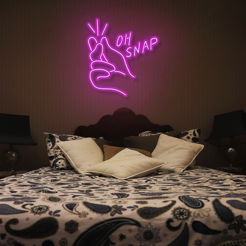 "Oh Snap" LED Neon Sign
