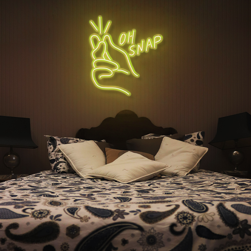 "Oh Snap" LED Neon Sign