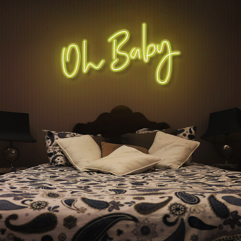"Oh Baby" LED Neon Sign