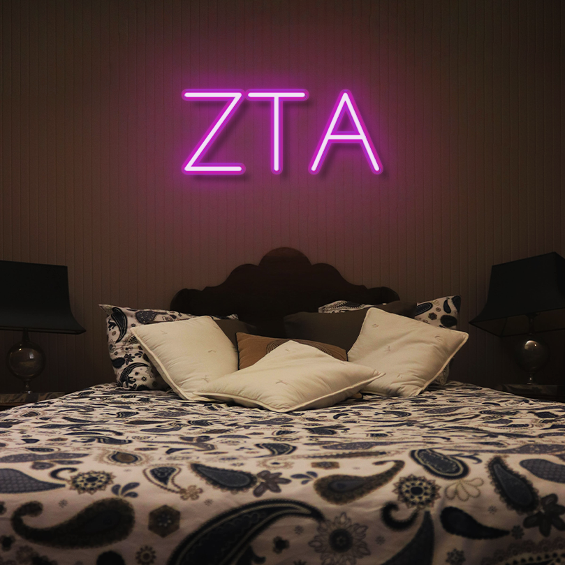 "Zeta Tua Alpha" LED Neon Sign