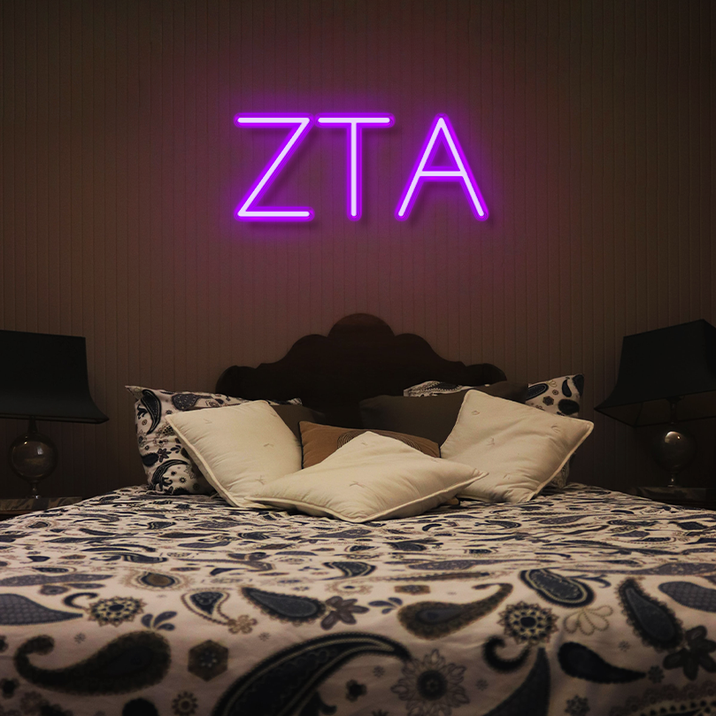 "Zeta Tua Alpha" LED Neon Sign