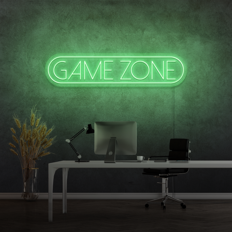 "GAME ZONE" - LED neon sign