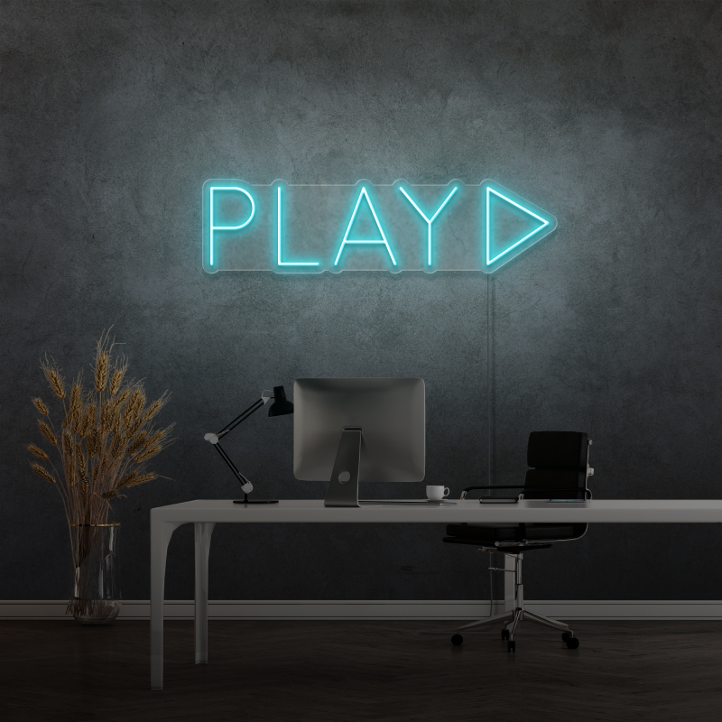"PLAY" - LED neon sign