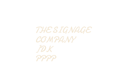 THE SIGNAGE 
 COMPANY
]DK
PPPP :271