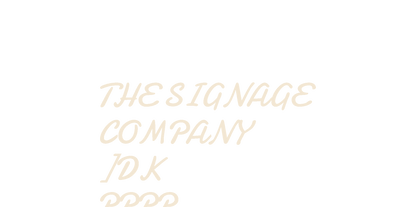 THE SIGNAGE 
 COMPANY
]DK
PPPP :279