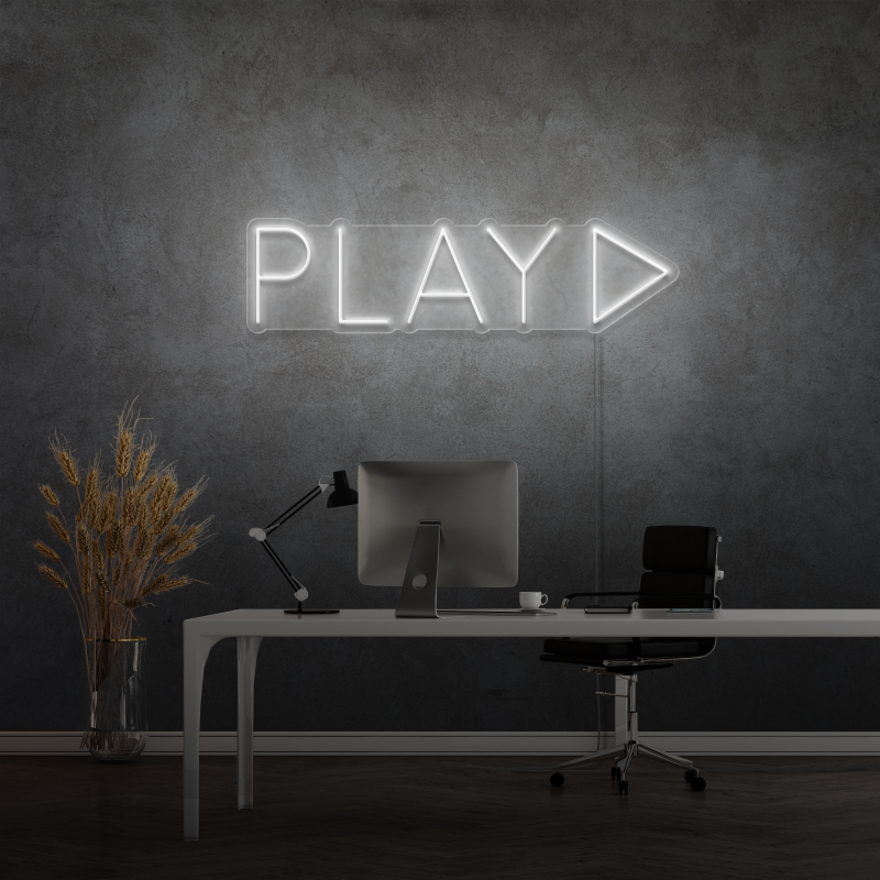 "PLAY" - LED neon sign