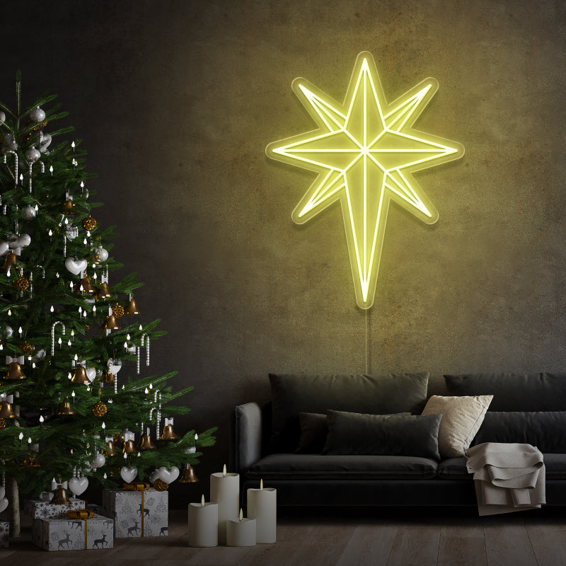 "Christmas magic star" - LED neon sign