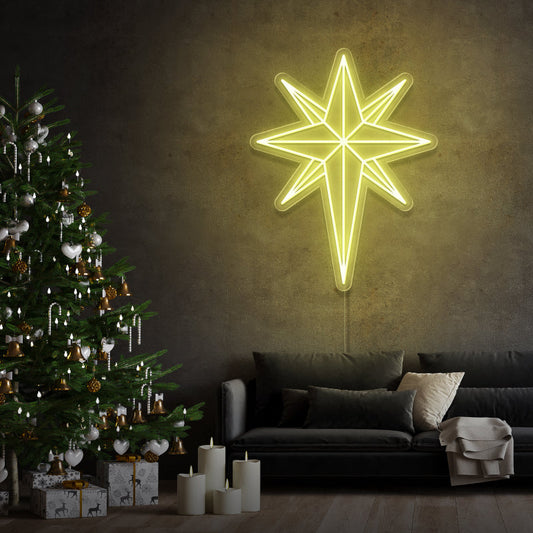 "Christmas magic star" - LED neon sign