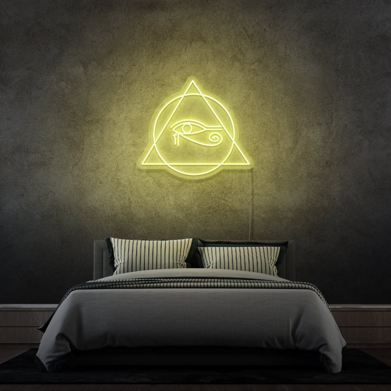 Œil d’Horus' par Margot - signe en néon LED